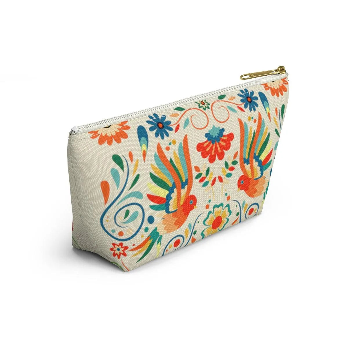 Mexican Otomi Bird Print Pouch - The Global Wanderer