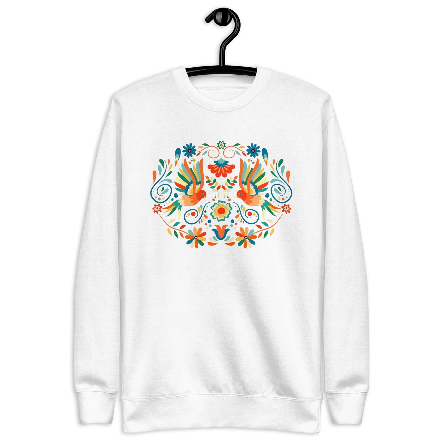 Mexican Otomi Print Fleece Sweatshirt - The Global Wanderer