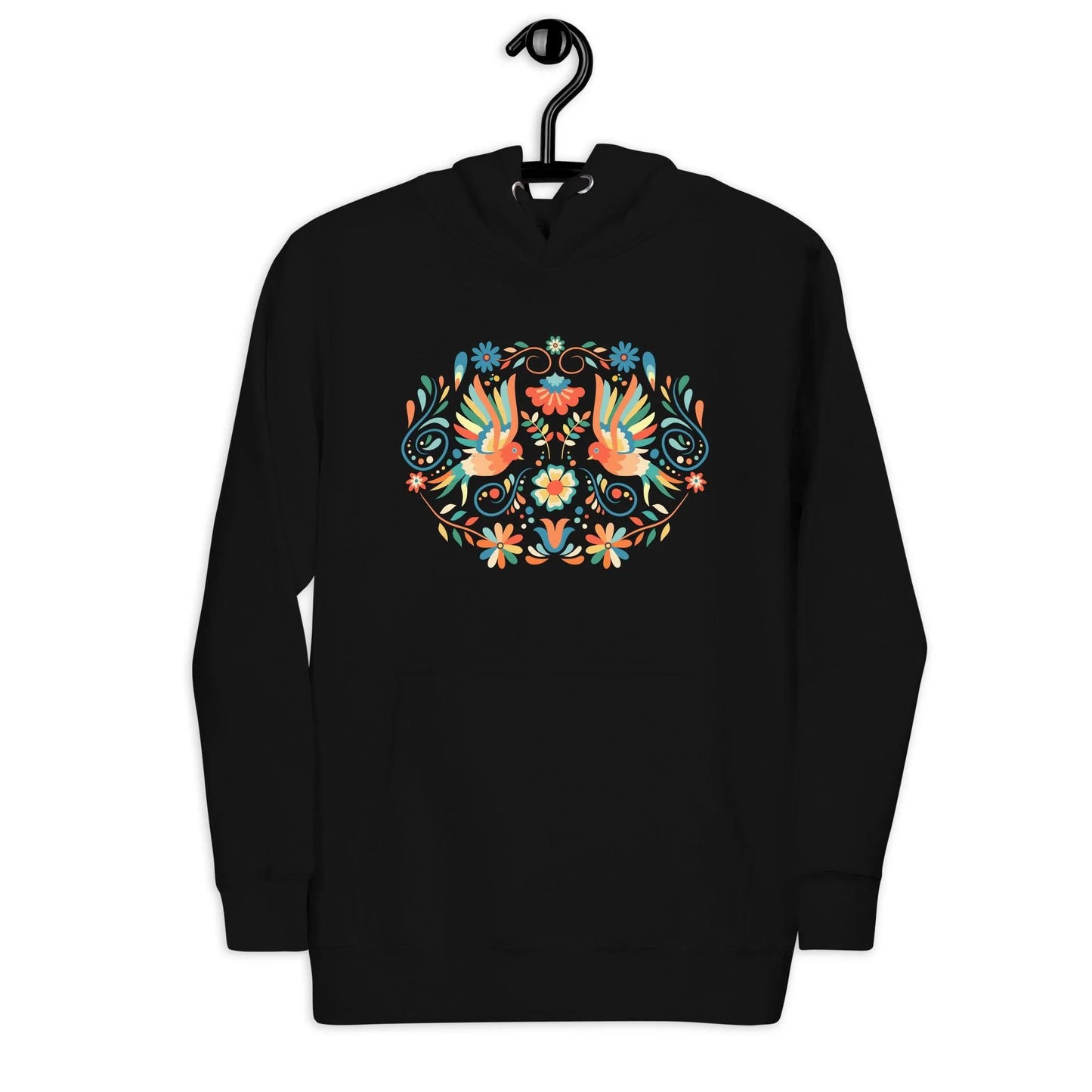 Mexican Otomi Print Hoodie - The Global Wanderer