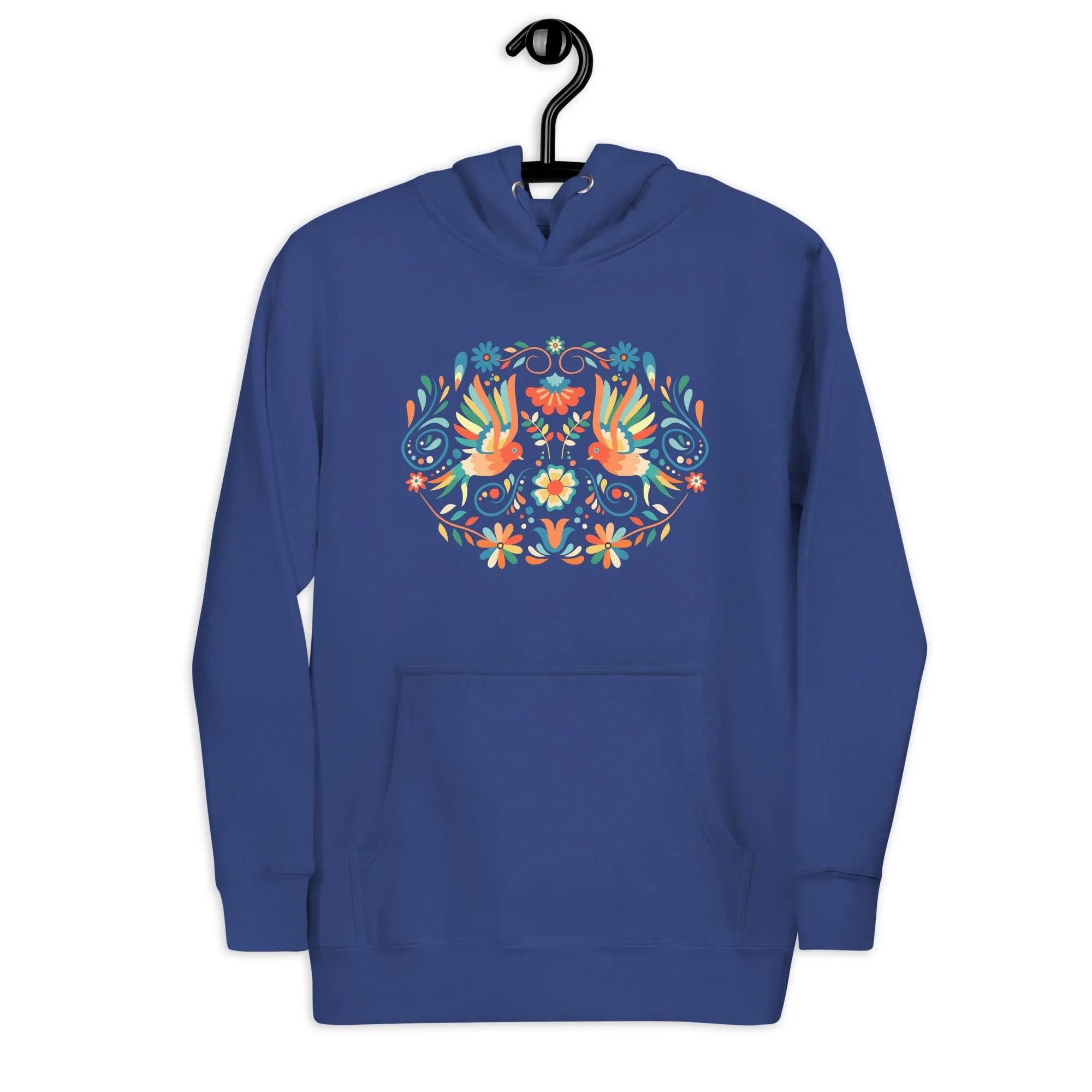 Mexican Otomi Print Hoodie - The Global Wanderer