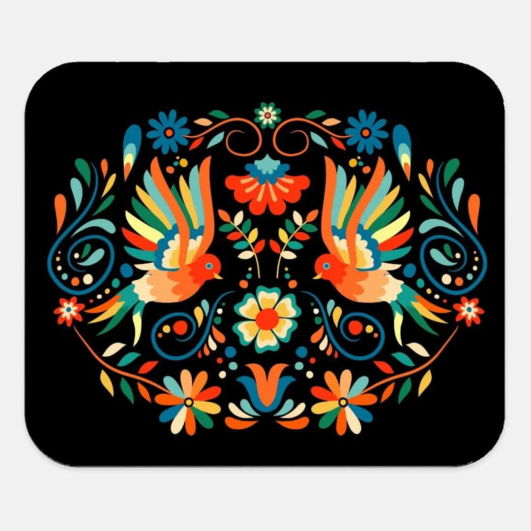 Mexican Otomi Print Mouse Pad - The Global Wanderer