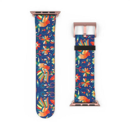 Mexican Otomi Print Watch Band - The Global Wanderer