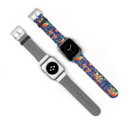 Mexican Otomi Print Watch Band - The Global Wanderer