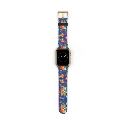 Mexican Otomi Print Watch Band - The Global Wanderer