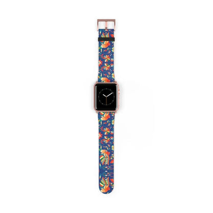 Mexican Otomi Print Watch Band - The Global Wanderer