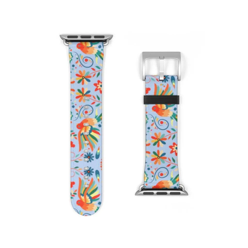 Mexican Otomi Print Watch Band - The Global Wanderer