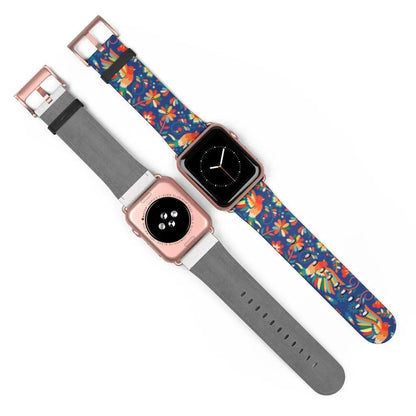 Mexican Otomi Print Watch Band - The Global Wanderer