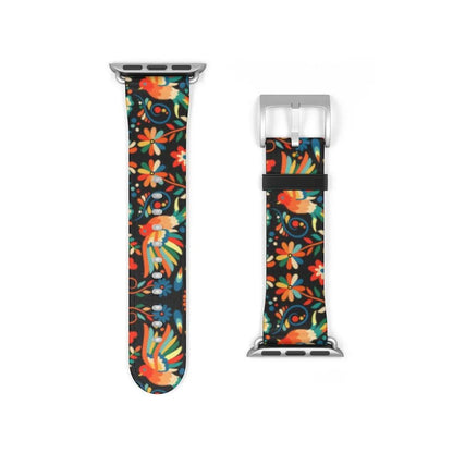 Mexican Otomi Print Watch Band - The Global Wanderer