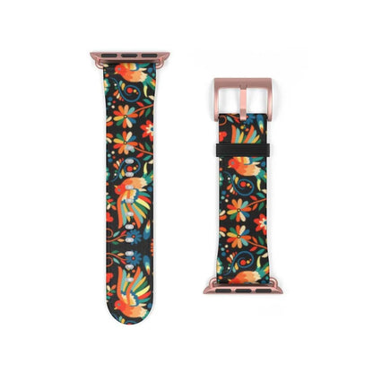 Mexican Otomi Print Watch Band - The Global Wanderer