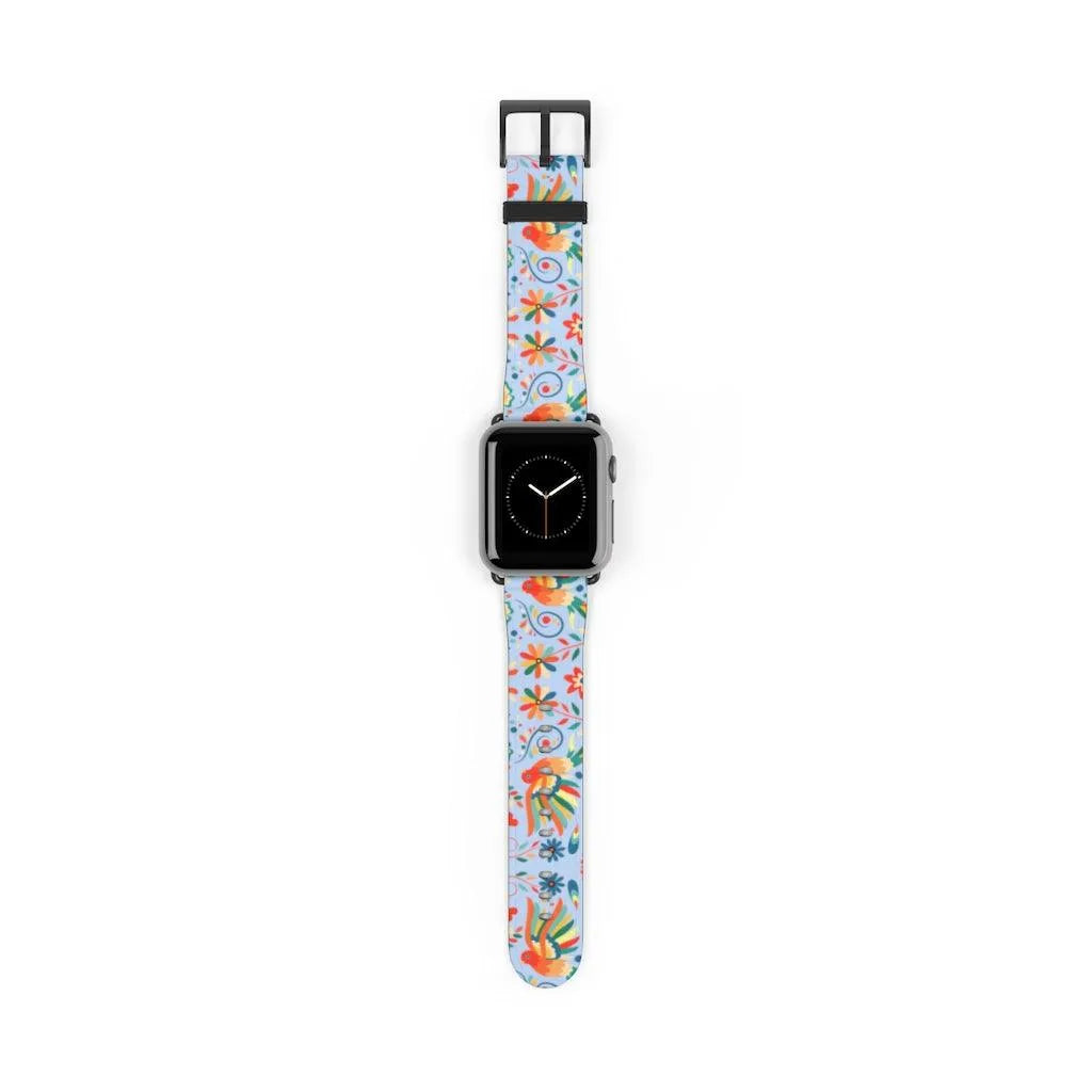 Mexican Otomi Print Watch Band - The Global Wanderer