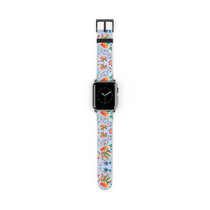 Mexican Otomi Print Watch Band - The Global Wanderer