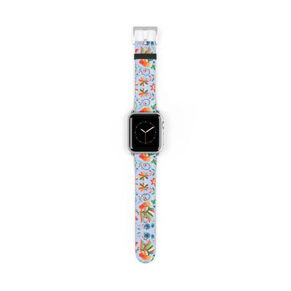 Mexican Otomi Print Watch Band - The Global Wanderer