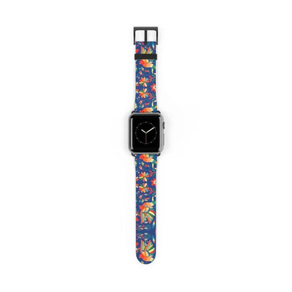 Mexican Otomi Print Watch Band - The Global Wanderer