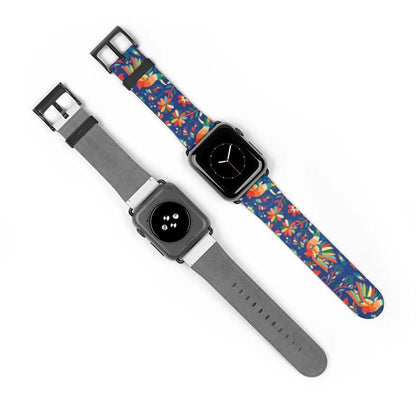 Mexican Otomi Print Watch Band - The Global Wanderer