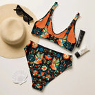 Mexican Otomi Recycled high-waisted Bikini - The Global Wanderer