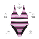 Mexican Serape Recycled High-Waisted Bikini - The Global Wanderer