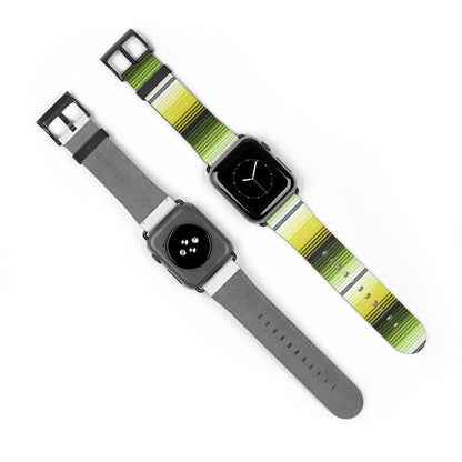 Mexican Yellow-Green Serape Watch Band - The Global Wanderer