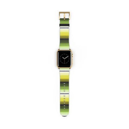 Mexican Yellow-Green Serape Watch Band - The Global Wanderer