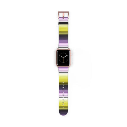 Mexican Yellow-Purple Serape Watch Band - The Global Wanderer