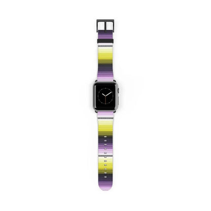 Mexican Yellow-Purple Serape Watch Band - The Global Wanderer