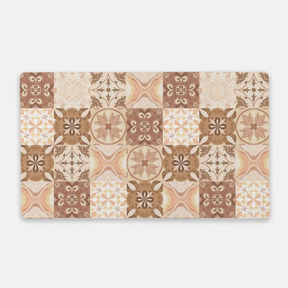 Moroccan Desert Tile Desk Mat - The Global Wanderer