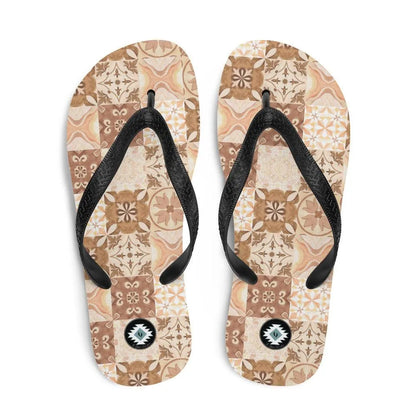 Moroccan Desert Tile Flip Flops - The Global Wanderer