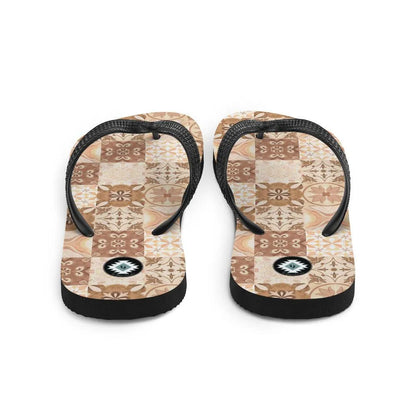 Moroccan Desert Tile Flip Flops - The Global Wanderer