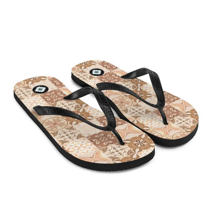 Moroccan Desert Tile Flip Flops - The Global Wanderer