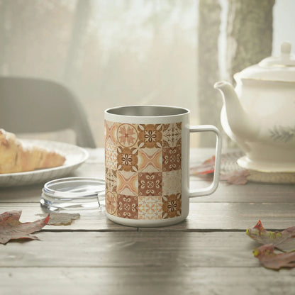 Moroccan Desert Tile Insulated Mug - The Global Wanderer