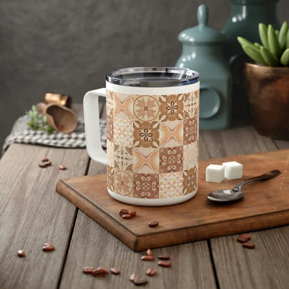 Moroccan Desert Tile Insulated Mug - The Global Wanderer