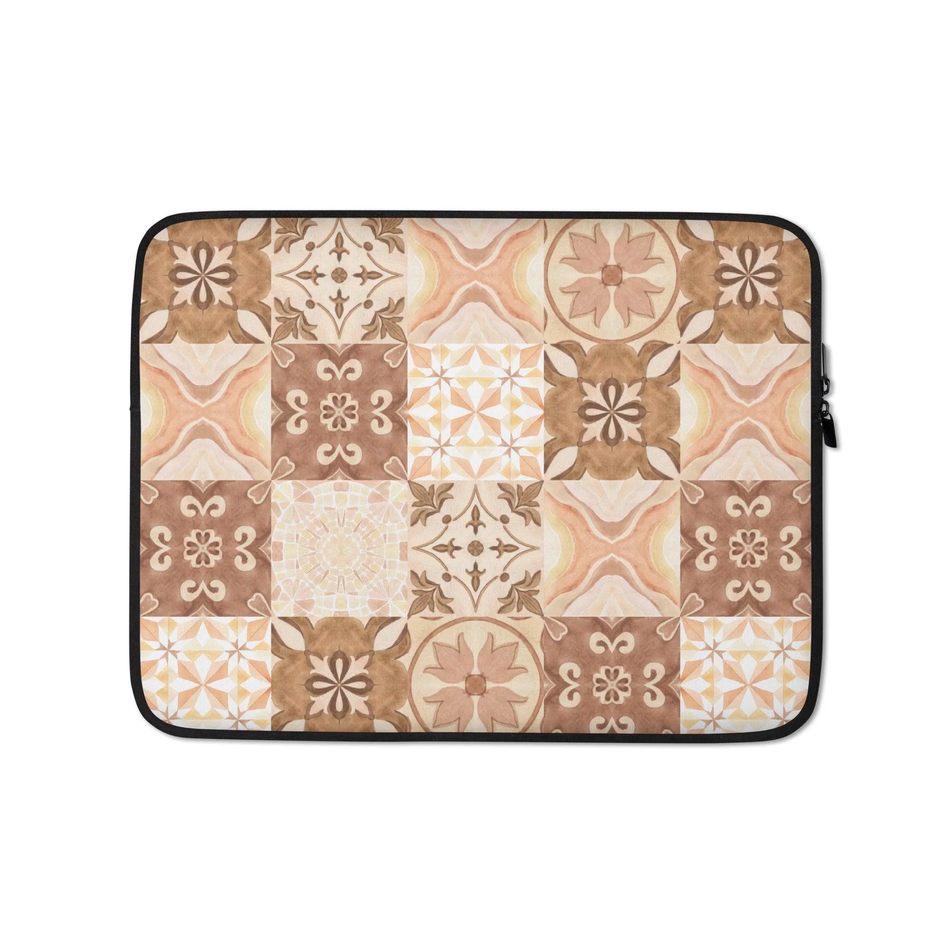 Moroccan Desert Tile Laptop Sleeve - The Global Wanderer