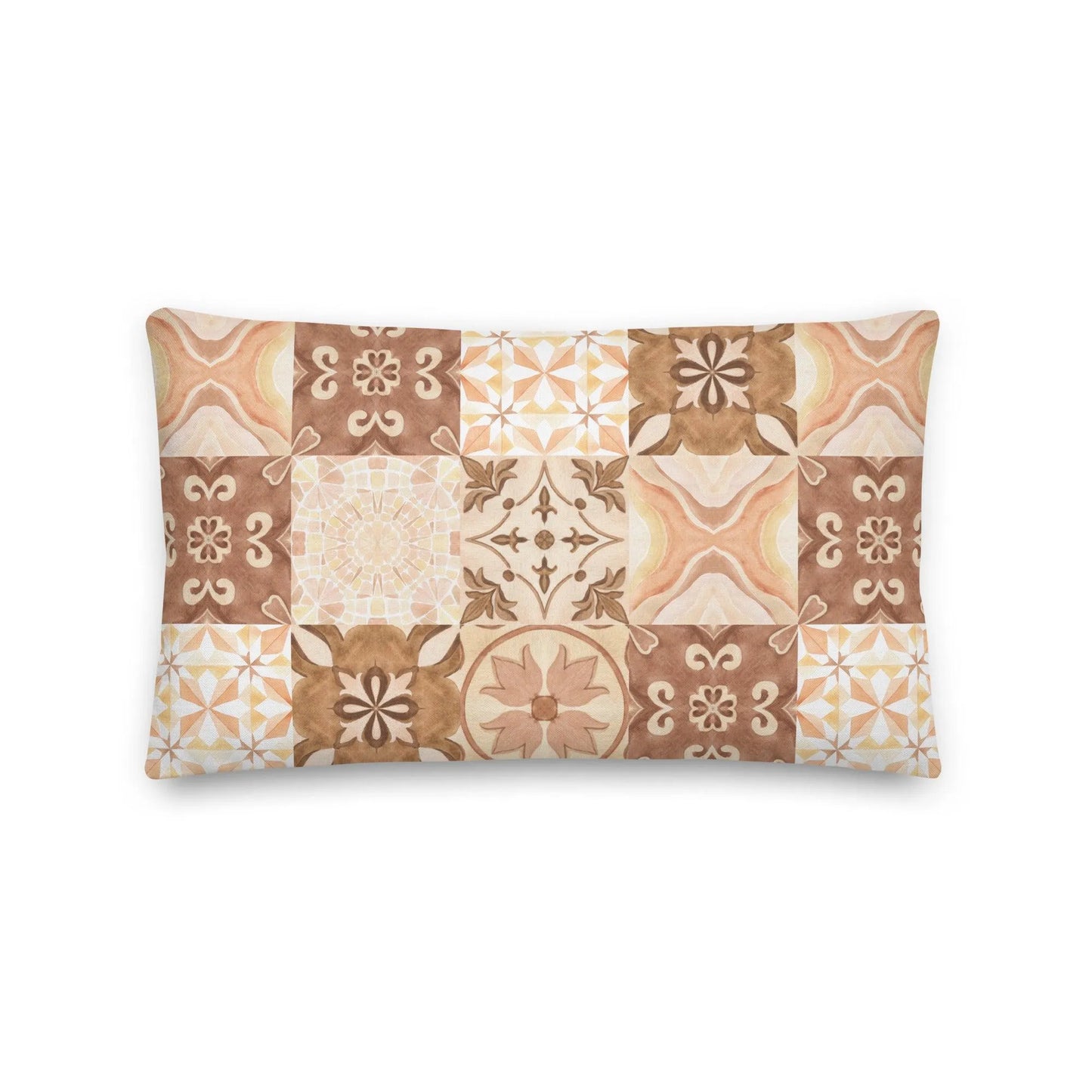 Moroccan Desert Tile Pillow - The Global Wanderer