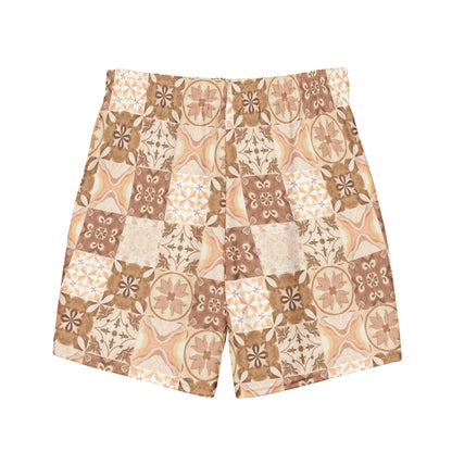 Moroccan Desert Tile Recycled Men's Swim Trunks - The Global Wanderer