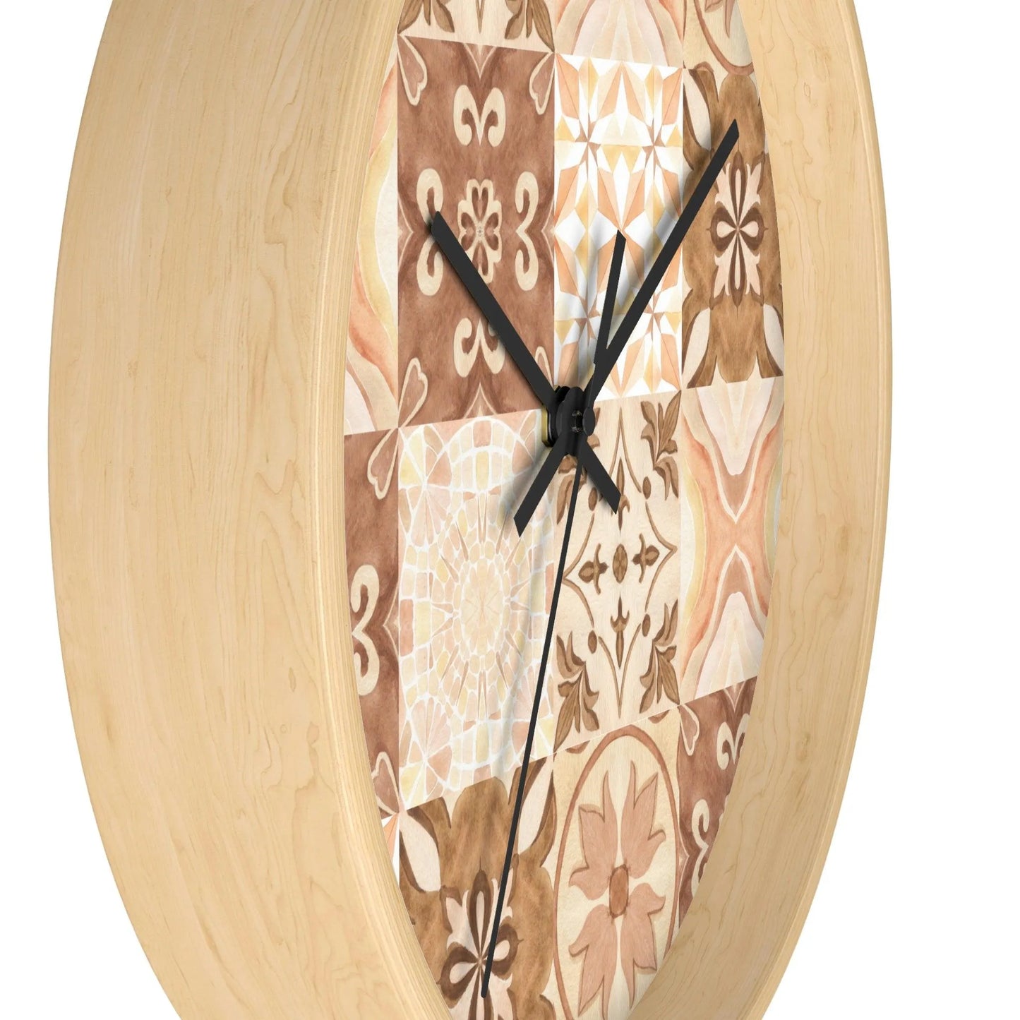 Moroccan Desert Tile Wall Clock - The Global Wanderer