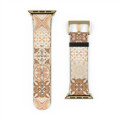 Moroccan Desert Tile Watch Band - The Global Wanderer