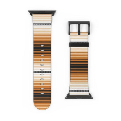 Orange Mexican Serape Watch Band - The Global Wanderer