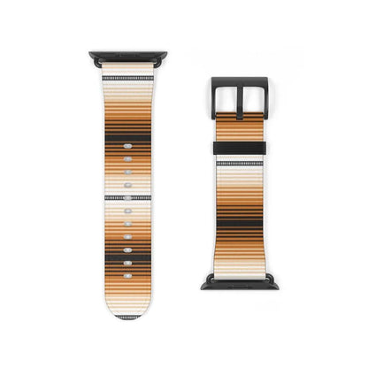 Orange Mexican Serape Watch Band - The Global Wanderer