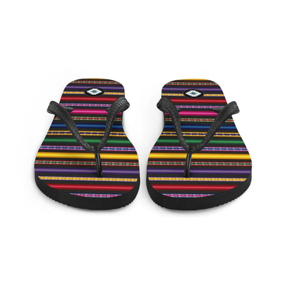 Peruvian Print Flip Flops - The Global Wanderer