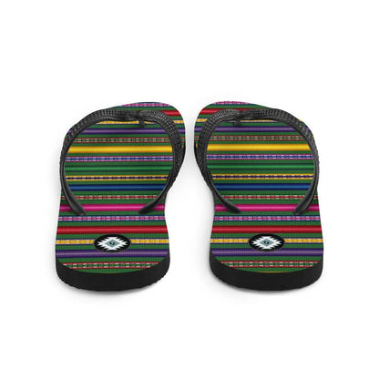 Peruvian Print Flip Flops - The Global Wanderer