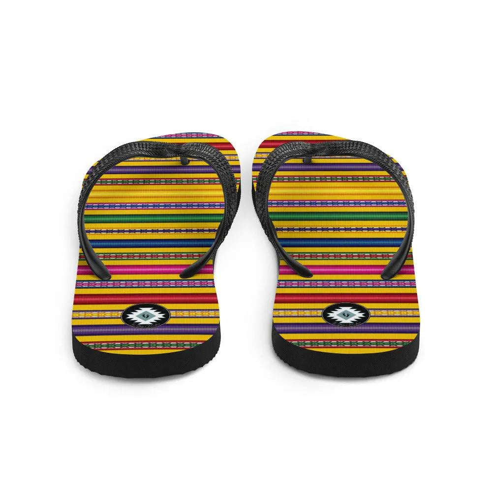 Peruvian Print Flip Flops - The Global Wanderer