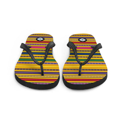 Peruvian Print Flip Flops - The Global Wanderer