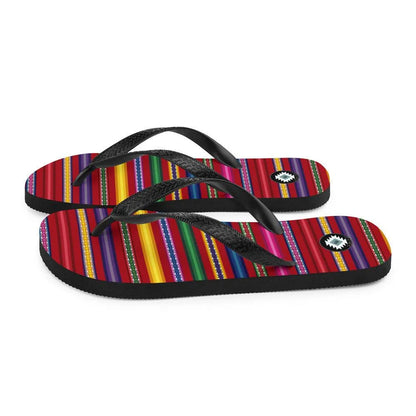 Peruvian Print Flip Flops - The Global Wanderer