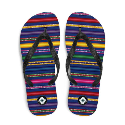 Peruvian Print Flip Flops - The Global Wanderer