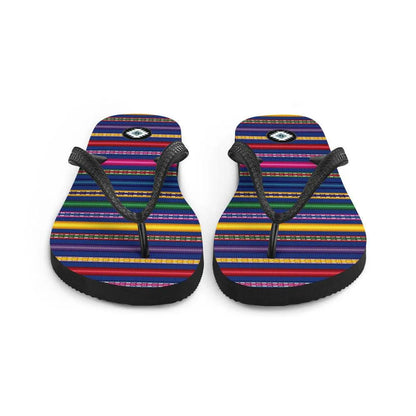 Peruvian Print Flip Flops - The Global Wanderer