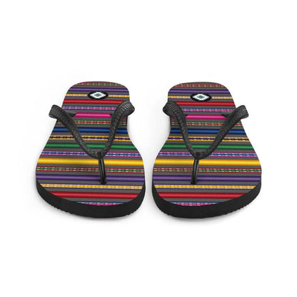 Peruvian Print Flip Flops - The Global Wanderer