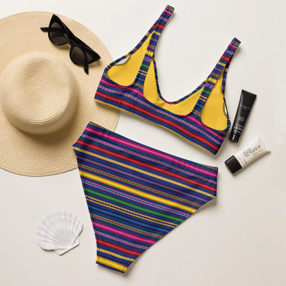 Peruvian Recycled high-waisted bikini - The Global Wanderer