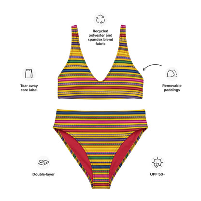 Peruvian Recycled high-waisted bikini - The Global Wanderer