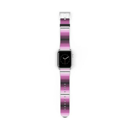 Pink Mexican Serape Watch Band - The Global Wanderer