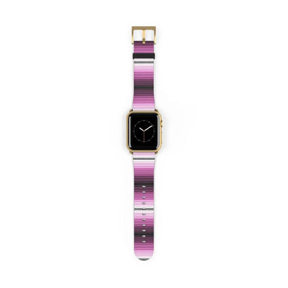 Pink Mexican Serape Watch Band - The Global Wanderer