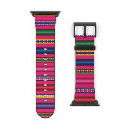 Pink Peruvian Watch Band - The Global Wanderer